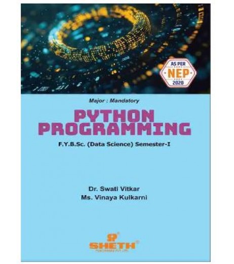 Python Programming FYBSc Data Science Sem 1 Sheth Publication | Mumbai University